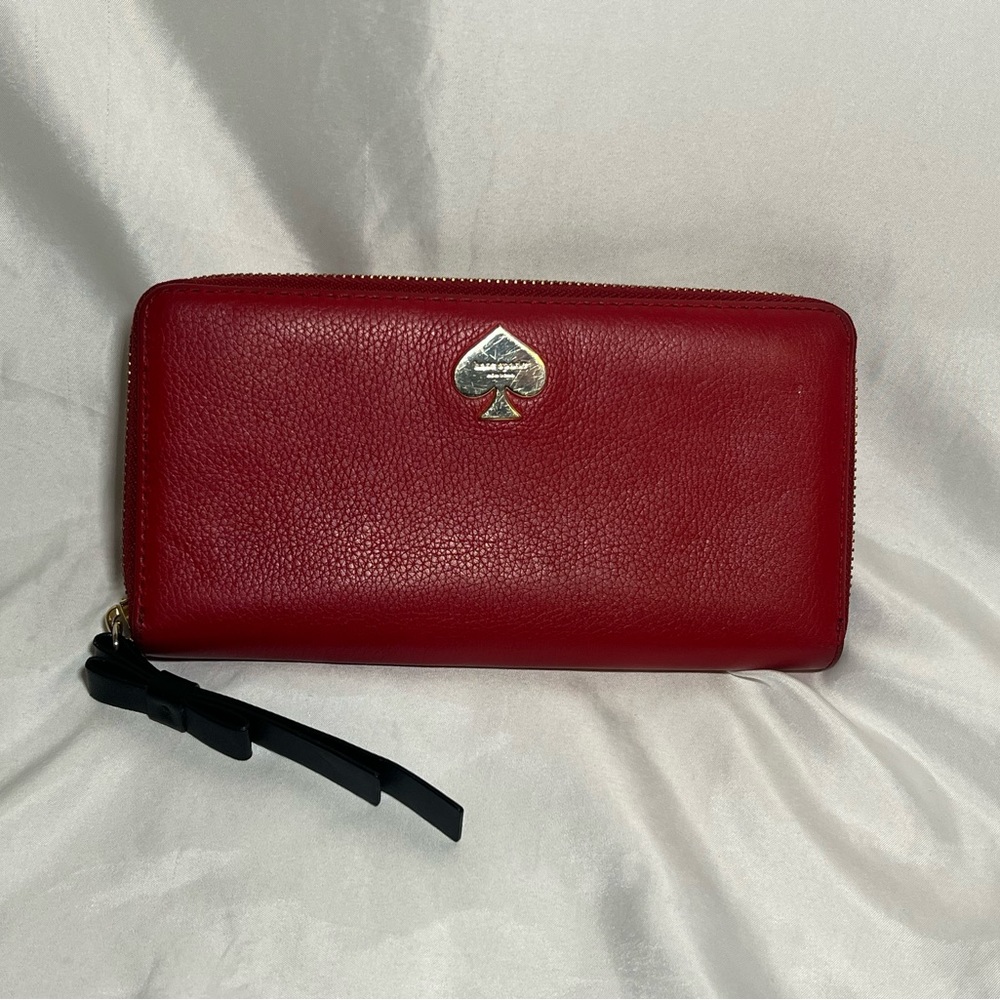 ♠️❤️ RED KATE SPADE LONG WALLET ❤️♠️
